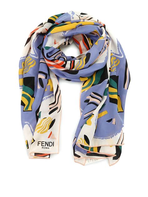 fake fendi silk scarf